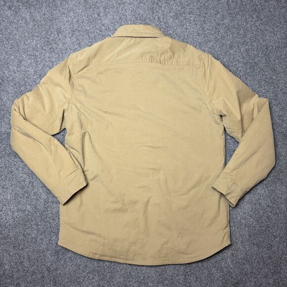 Eddie Bauer Jacket Tan Medium Voyager Fleece Aztec Print Lined Snap Jacket - Picture 4 of 10